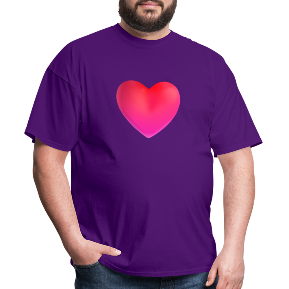 ❤️ Red Heart (Microsoft Fluent) Unisex Classic T-Shirt - purple