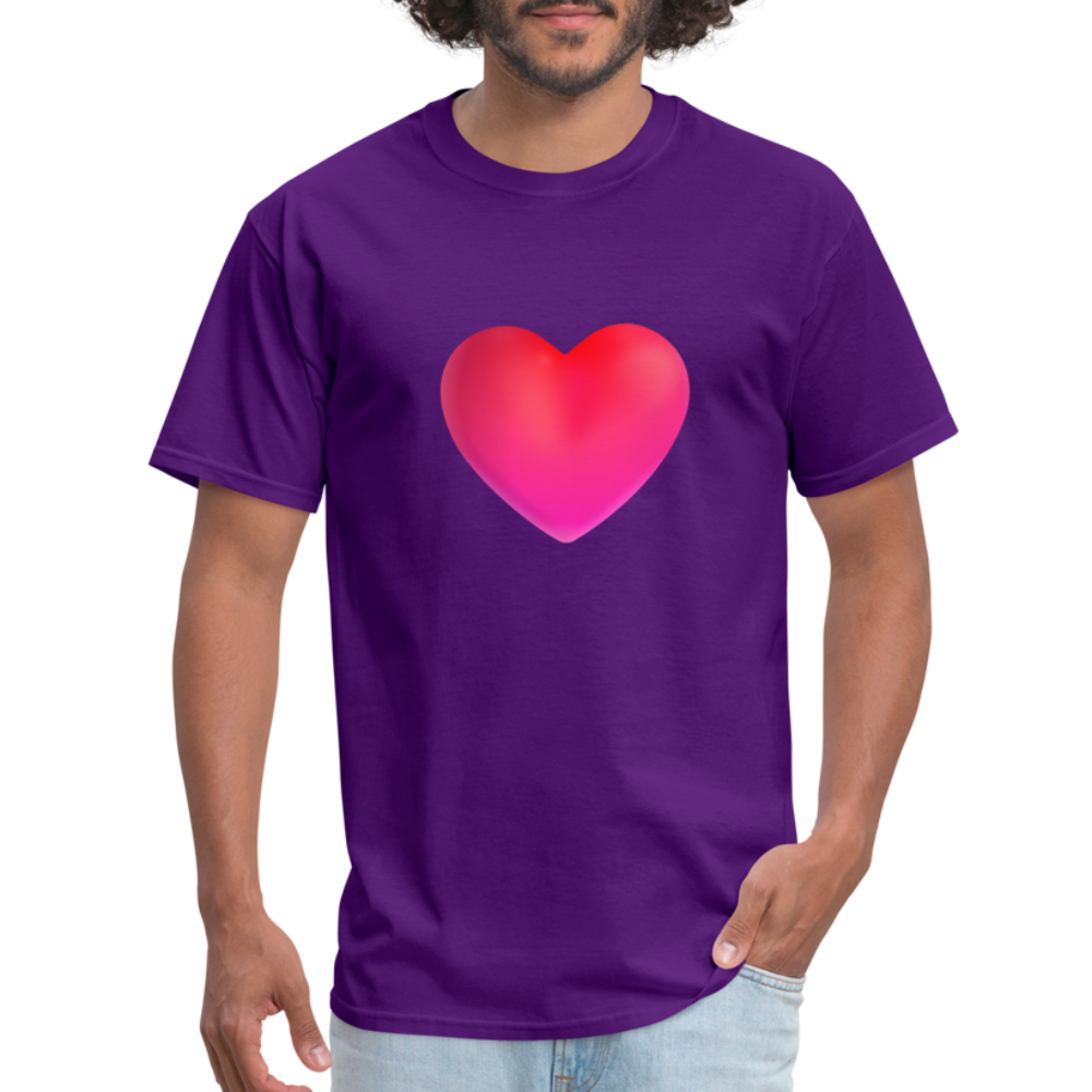 ❤️ Red Heart (Microsoft Fluent) Unisex Classic T-Shirt - purple