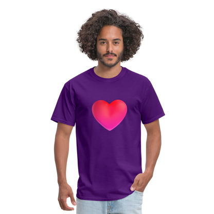 ❤️ Red Heart (Microsoft Fluent) Unisex Classic T-Shirt - purple