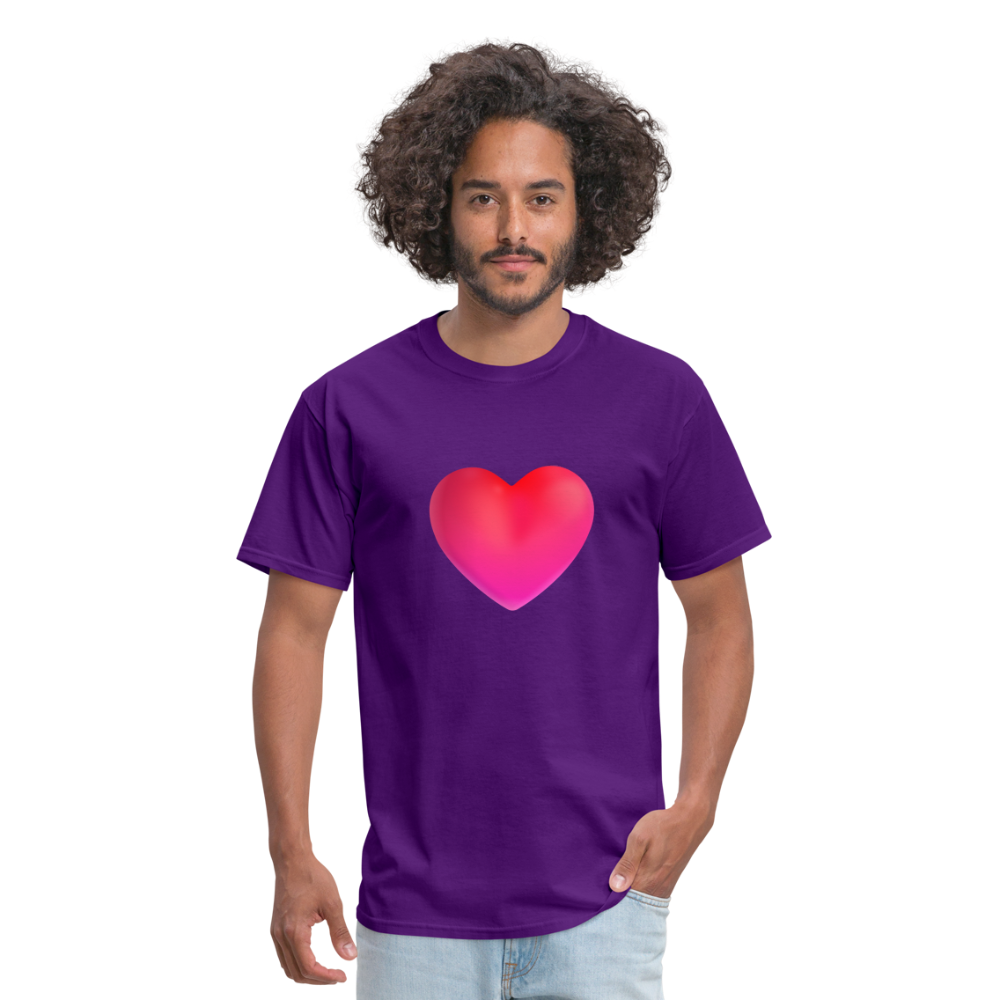 ❤️ Red Heart (Microsoft Fluent) Unisex Classic T-Shirt - purple