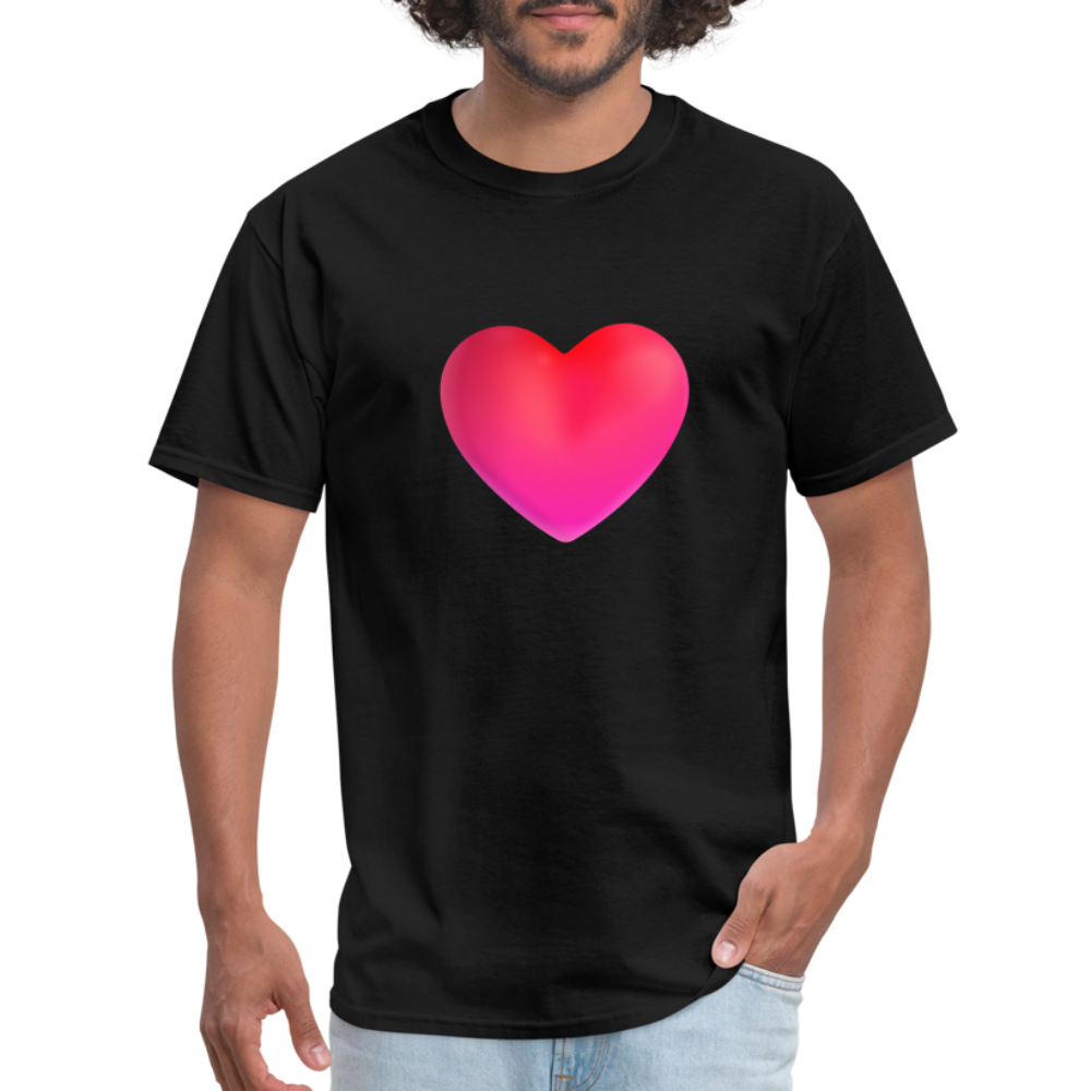 ❤️ Red Heart (Microsoft Fluent) Unisex Classic T-Shirt - black