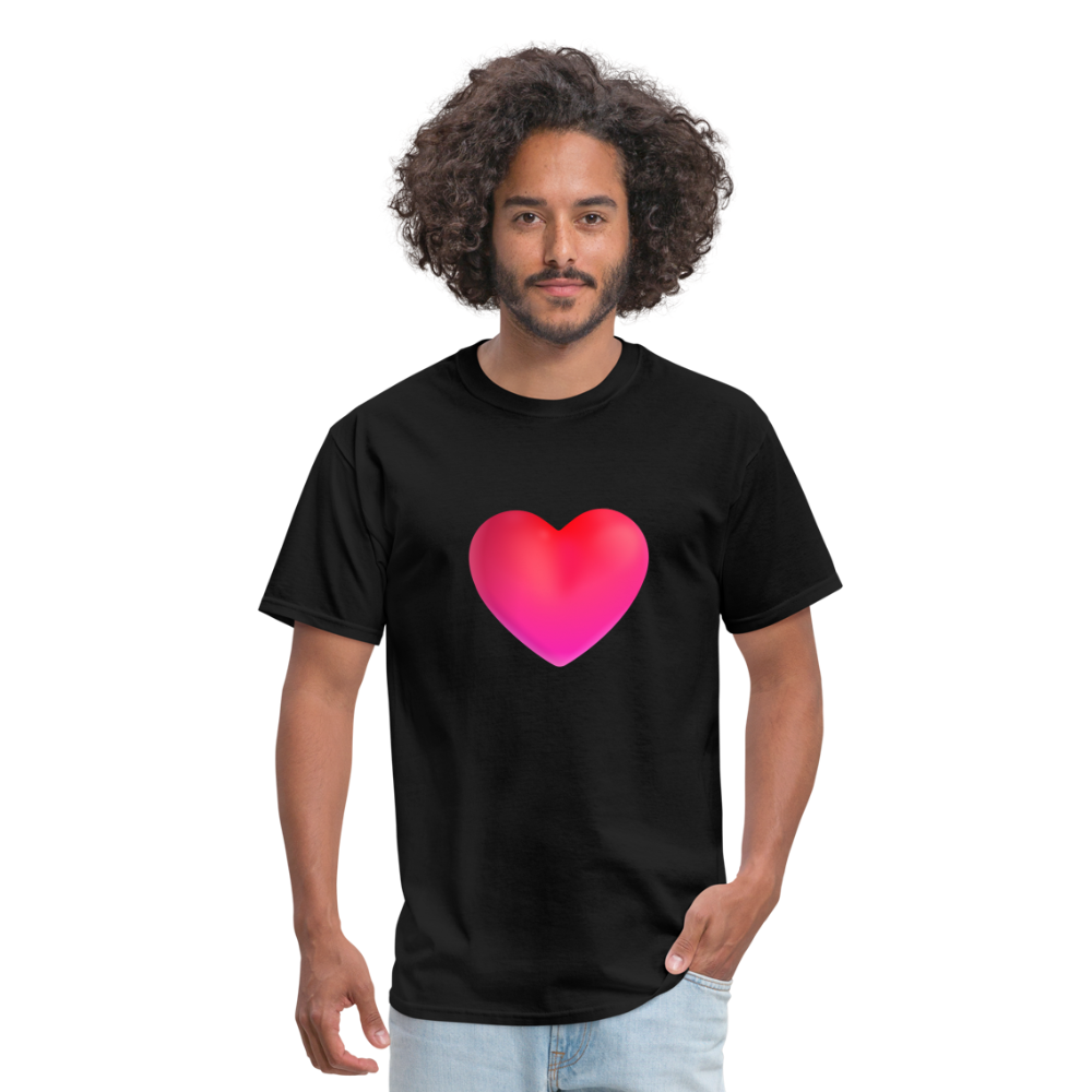 ❤️ Red Heart (Microsoft Fluent) Unisex Classic T-Shirt - black