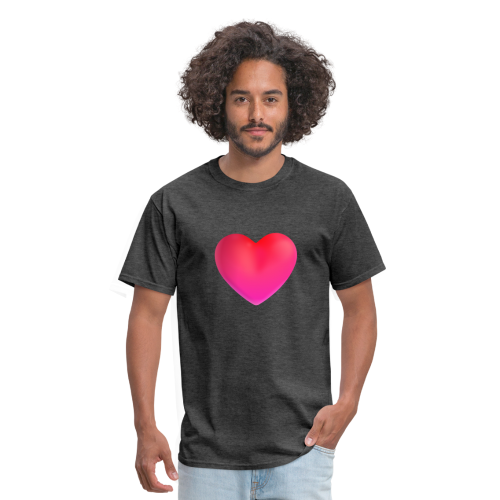 ❤️ Red Heart (Microsoft Fluent) Unisex Classic T-Shirt - heather black