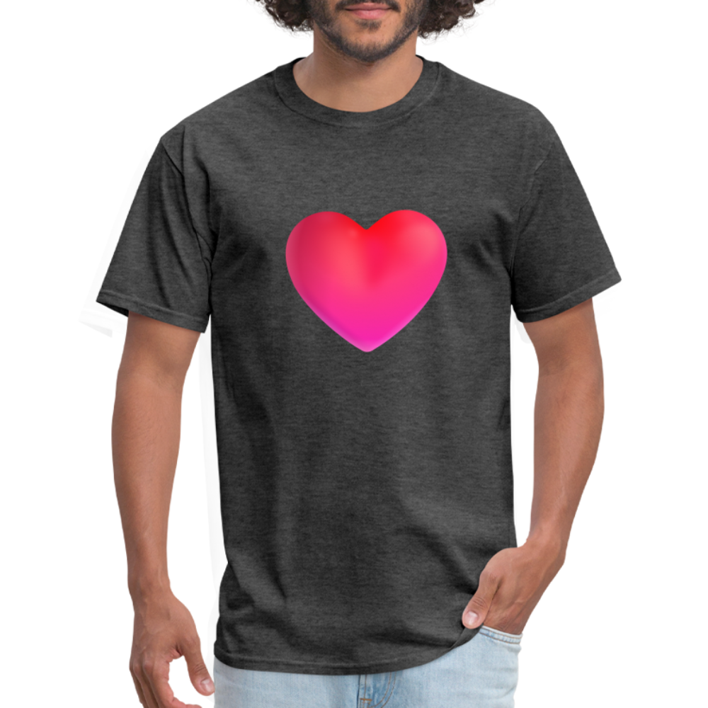 ❤️ Red Heart (Microsoft Fluent) Unisex Classic T-Shirt - heather black