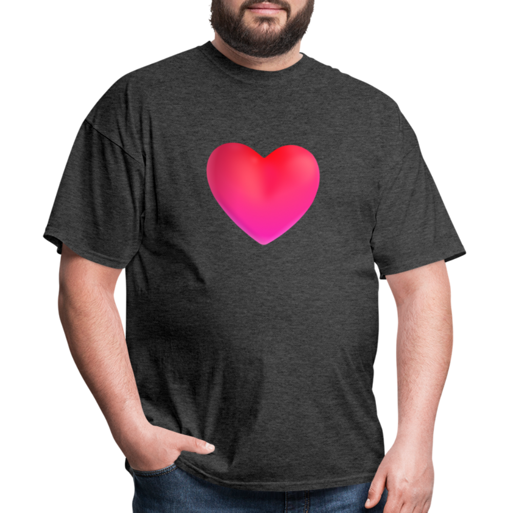 ❤️ Red Heart (Microsoft Fluent) Unisex Classic T-Shirt - heather black