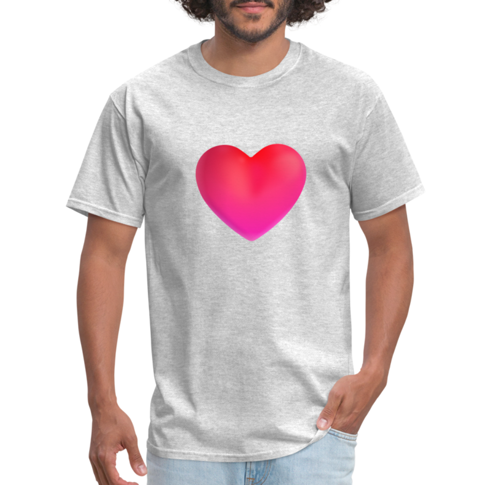 ❤️ Red Heart (Microsoft Fluent) Unisex Classic T-Shirt - heather gray