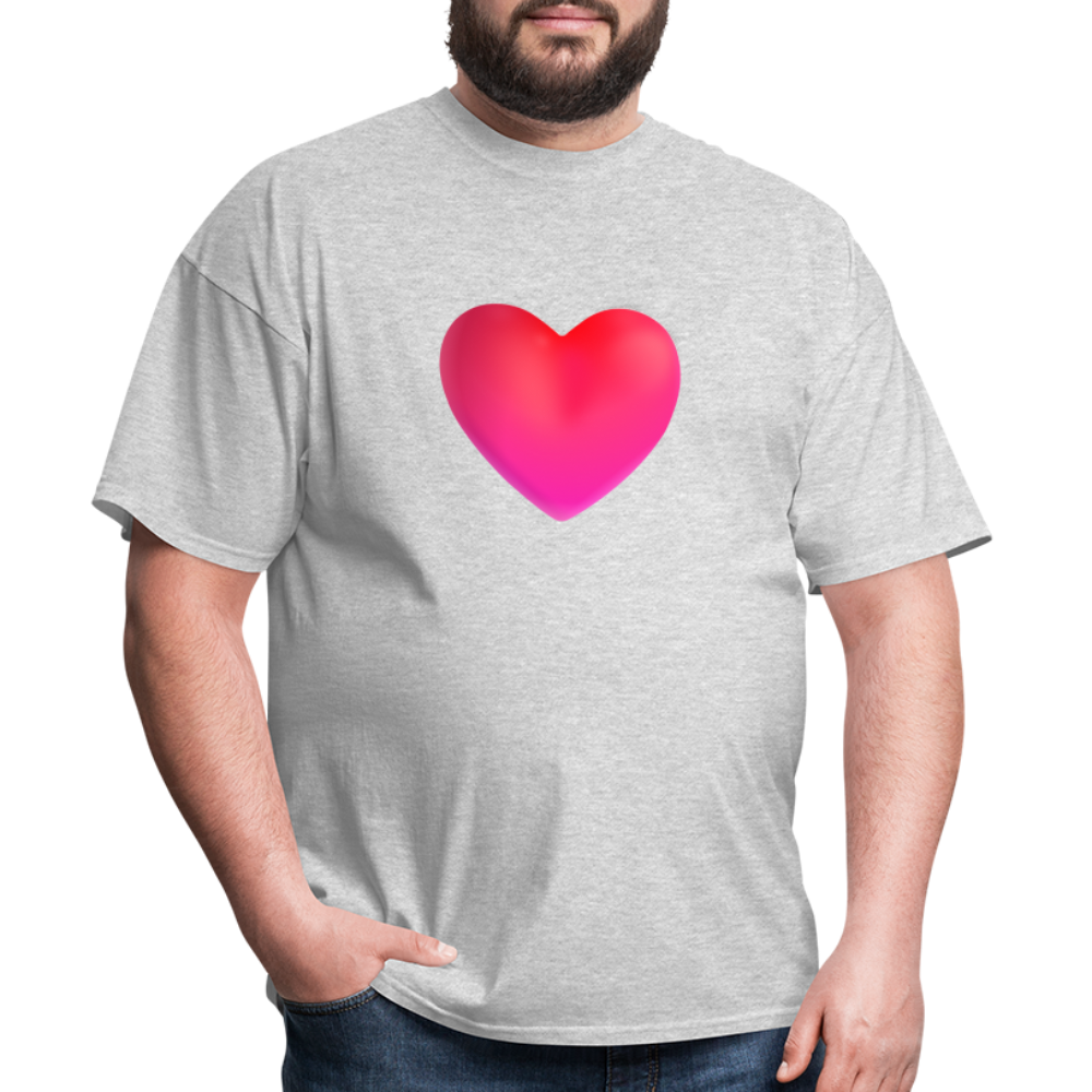 ❤️ Red Heart (Microsoft Fluent) Unisex Classic T-Shirt - heather gray