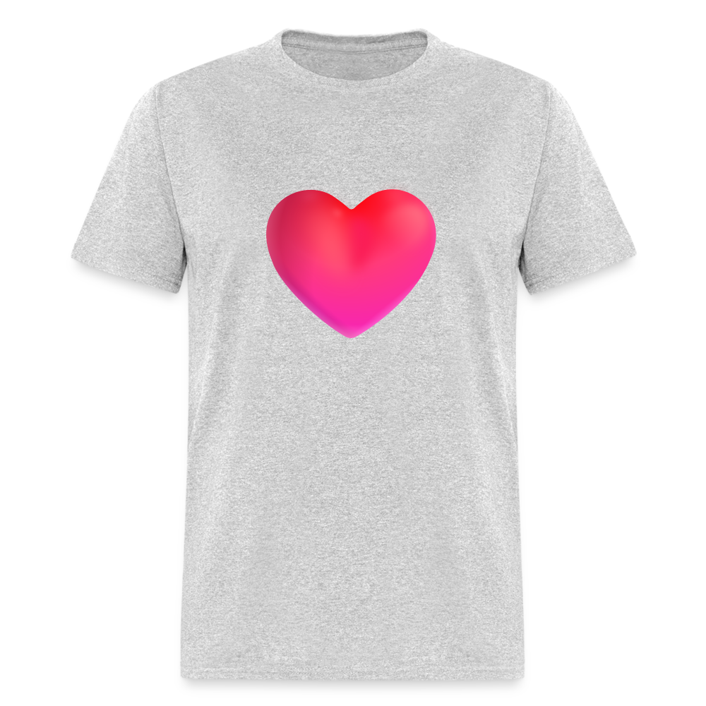 ❤️ Red Heart (Microsoft Fluent) Unisex Classic T-Shirt - heather gray