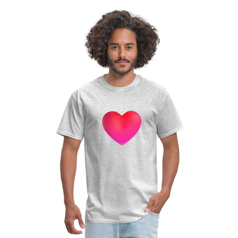 ❤️ Red Heart (Microsoft Fluent) Unisex Classic T-Shirt - heather gray