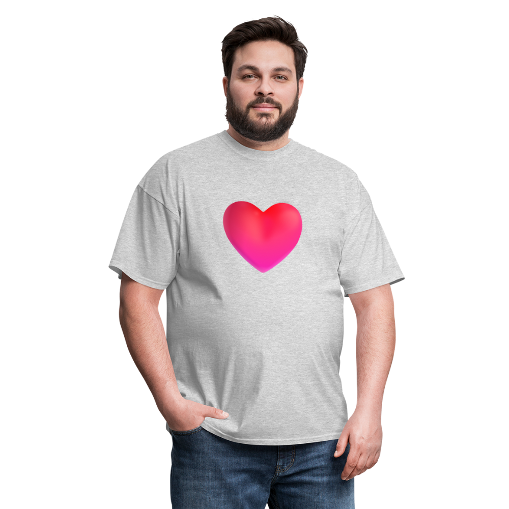 ❤️ Red Heart (Microsoft Fluent) Unisex Classic T-Shirt - heather gray