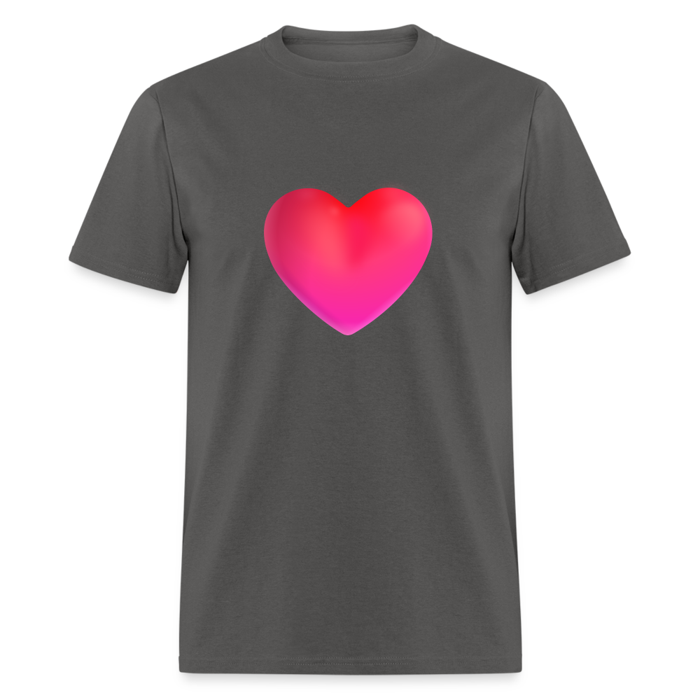 ❤️ Red Heart (Microsoft Fluent) Unisex Classic T-Shirt - charcoal