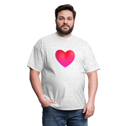 ❤️ Red Heart (Microsoft Fluent) Unisex Classic T-Shirt - light heather gray