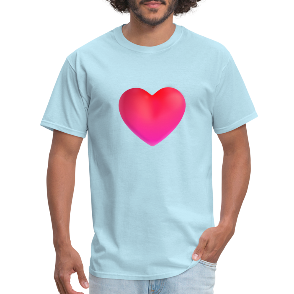 ❤️ Red Heart (Microsoft Fluent) Unisex Classic T-Shirt - powder blue