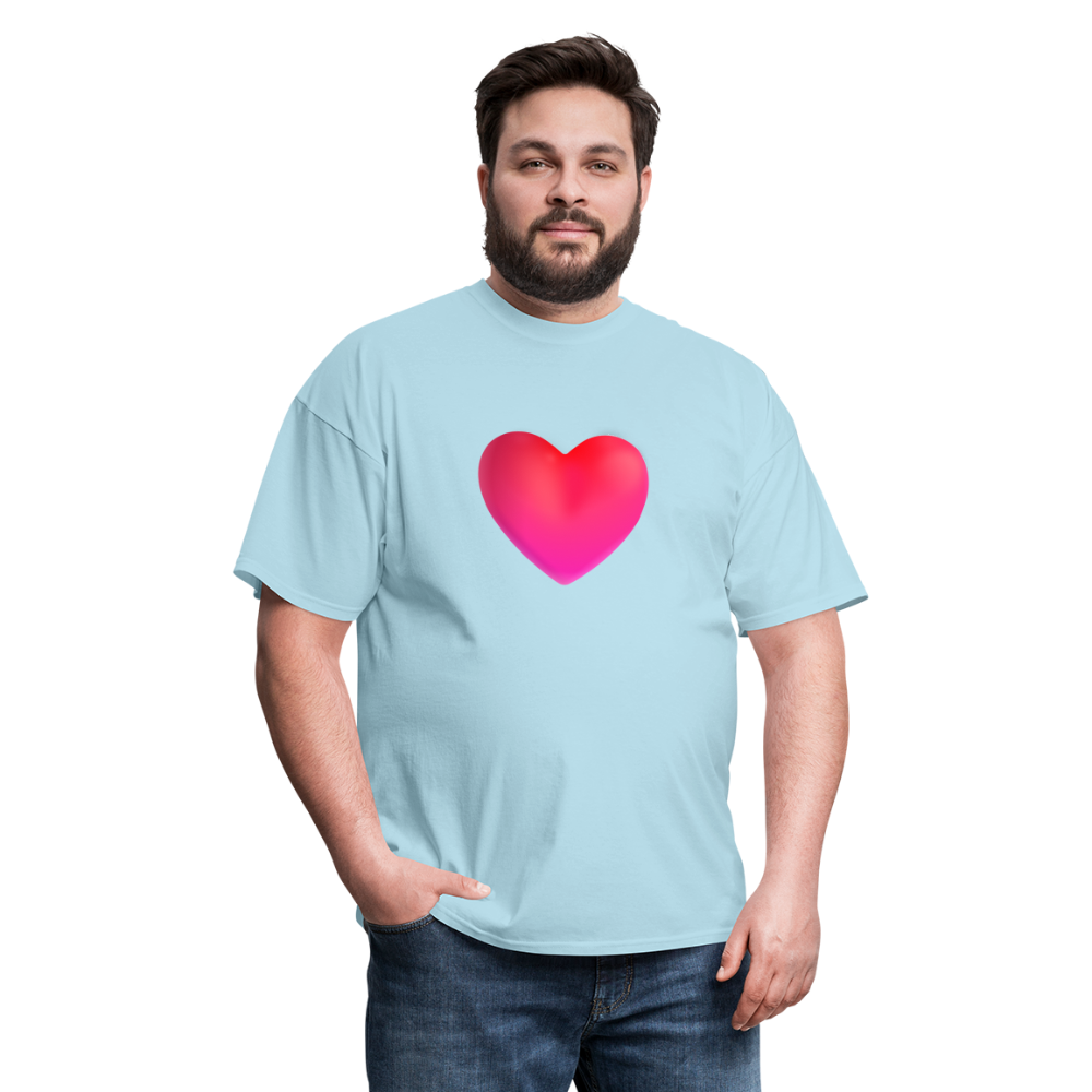 ❤️ Red Heart (Microsoft Fluent) Unisex Classic T-Shirt - powder blue