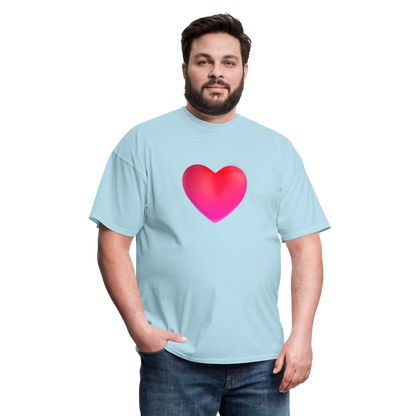 ❤️ Red Heart (Microsoft Fluent) Unisex Classic T-Shirt - powder blue