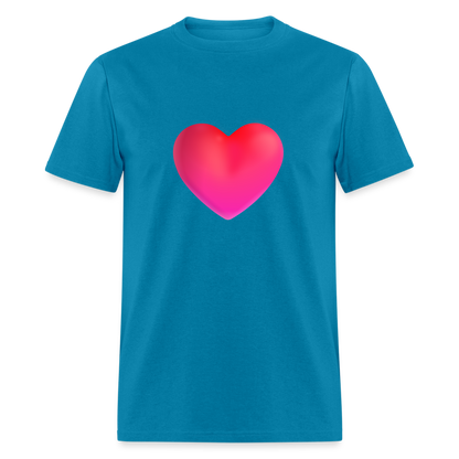 ❤️ Red Heart (Microsoft Fluent) Unisex Classic T-Shirt - turquoise