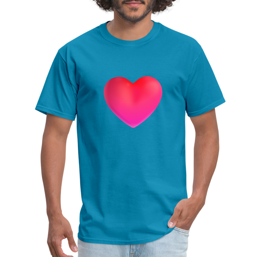 ❤️ Red Heart (Microsoft Fluent) Unisex Classic T-Shirt - turquoise