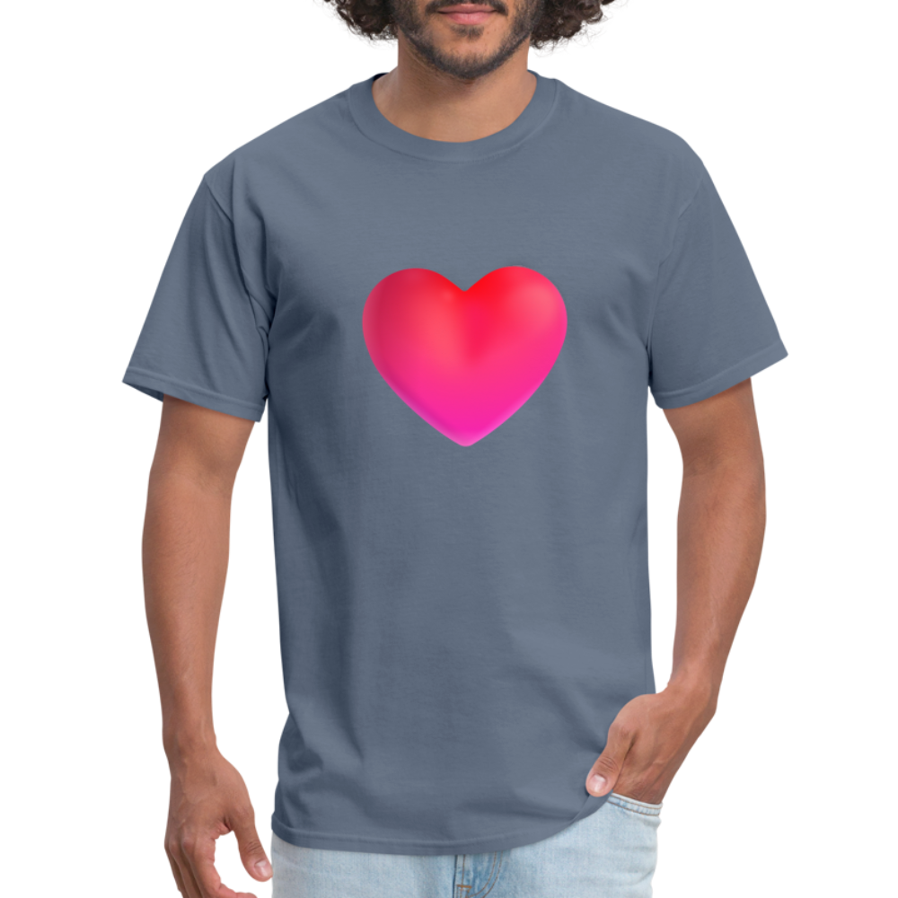 ❤️ Red Heart (Microsoft Fluent) Unisex Classic T-Shirt - denim