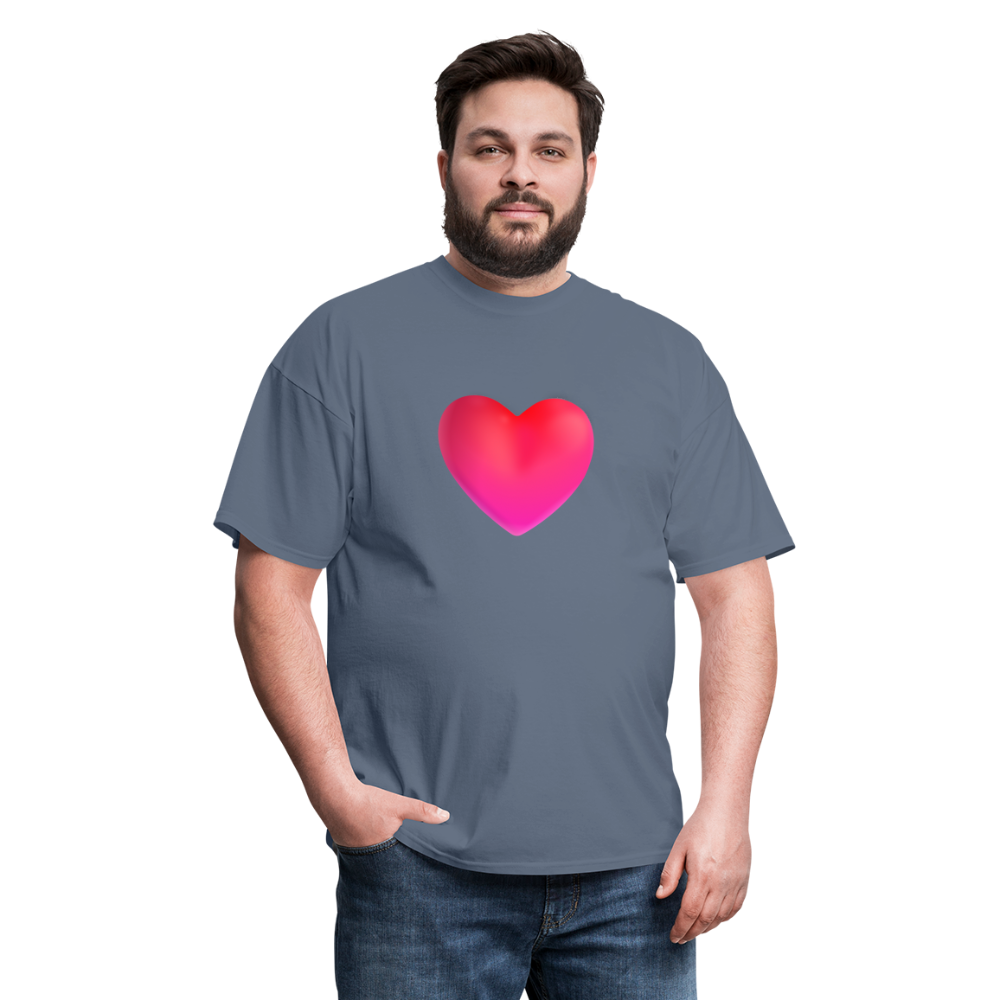 ❤️ Red Heart (Microsoft Fluent) Unisex Classic T-Shirt - denim