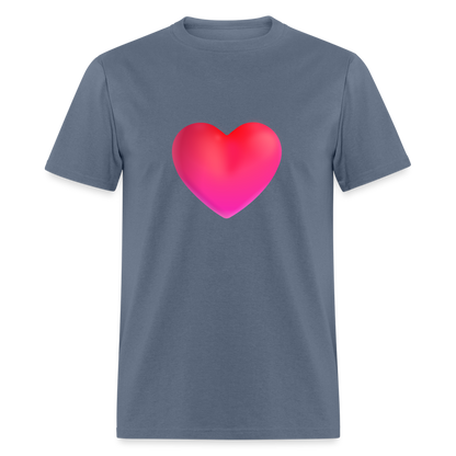 ❤️ Red Heart (Microsoft Fluent) Unisex Classic T-Shirt - denim