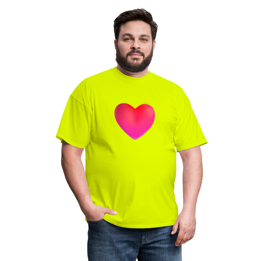 ❤️ Red Heart (Microsoft Fluent) Unisex Classic T-Shirt - safety green