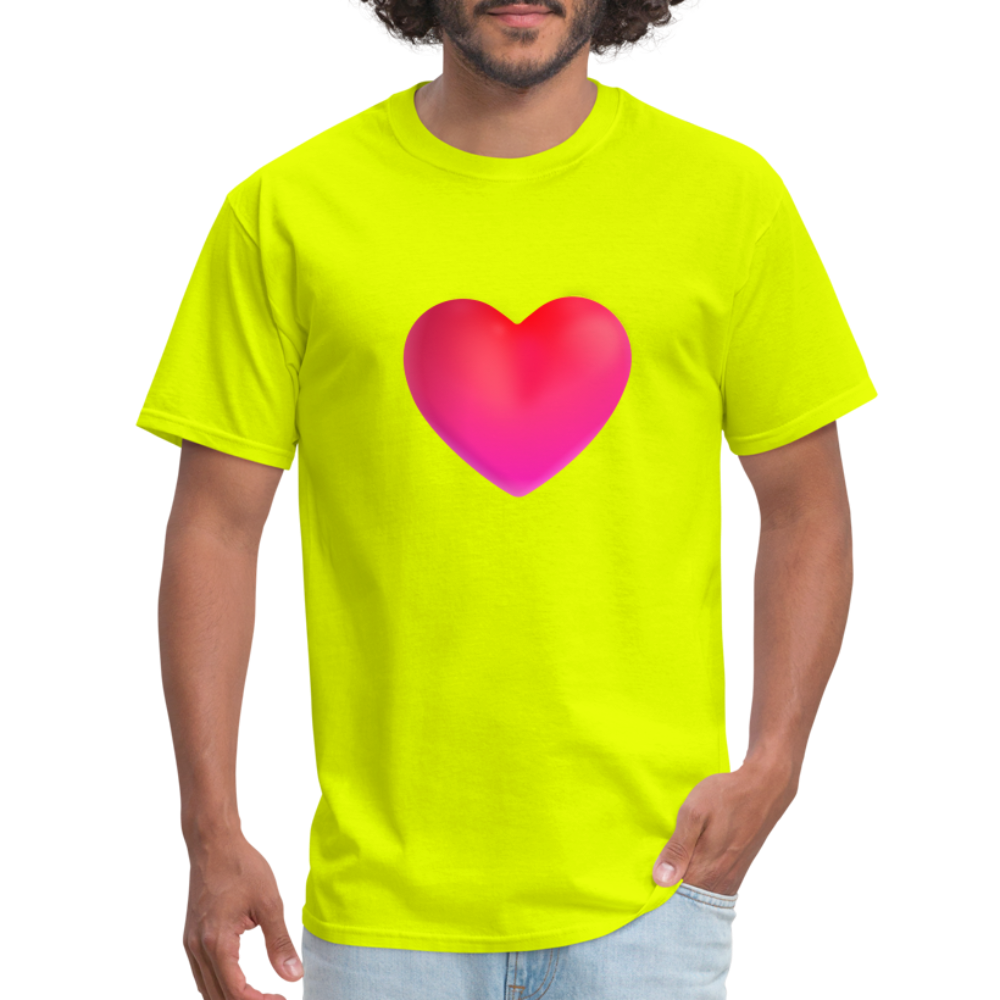 ❤️ Red Heart (Microsoft Fluent) Unisex Classic T-Shirt - safety green
