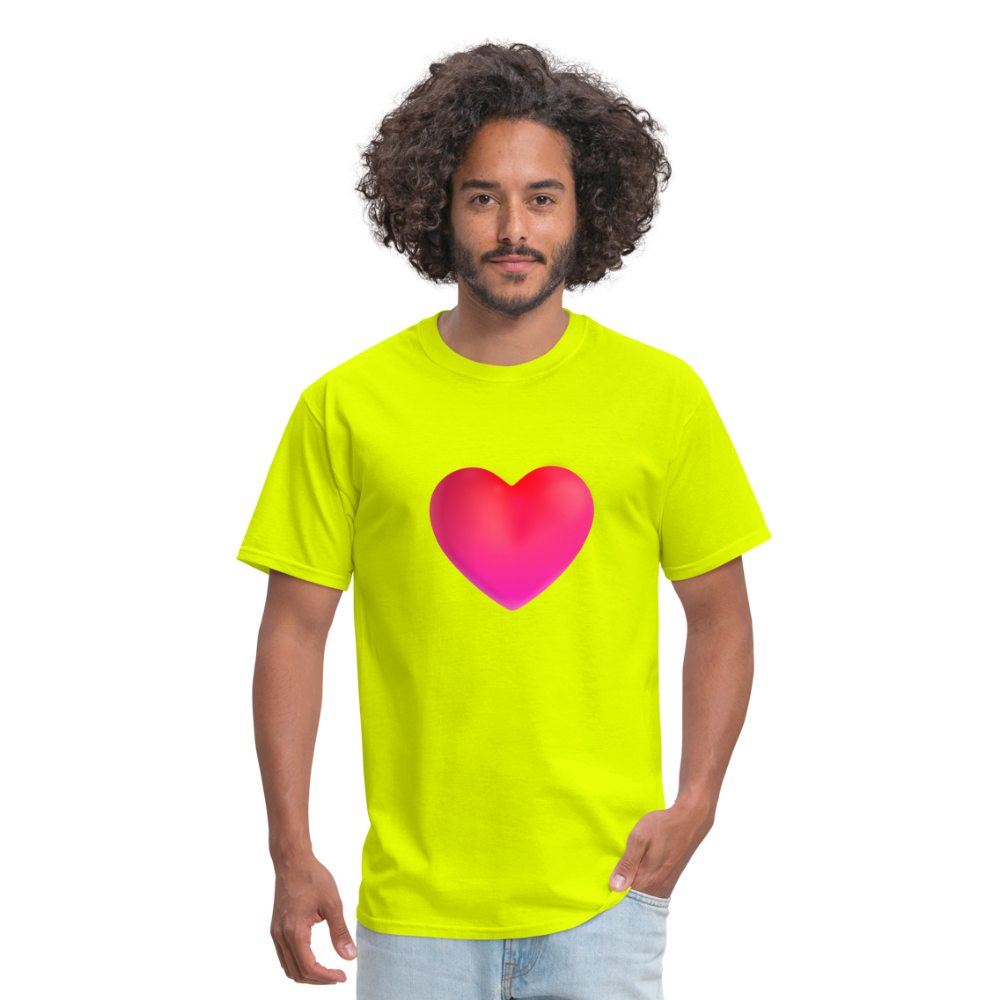 ❤️ Red Heart (Microsoft Fluent) Unisex Classic T-Shirt - safety green