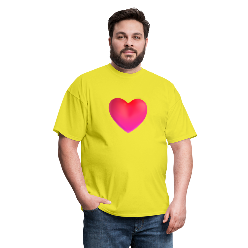 ❤️ Red Heart (Microsoft Fluent) Unisex Classic T-Shirt - yellow