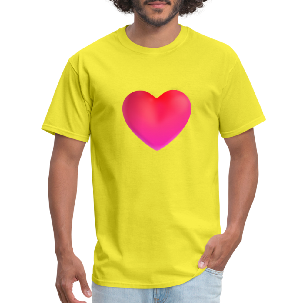 ❤️ Red Heart (Microsoft Fluent) Unisex Classic T-Shirt - yellow