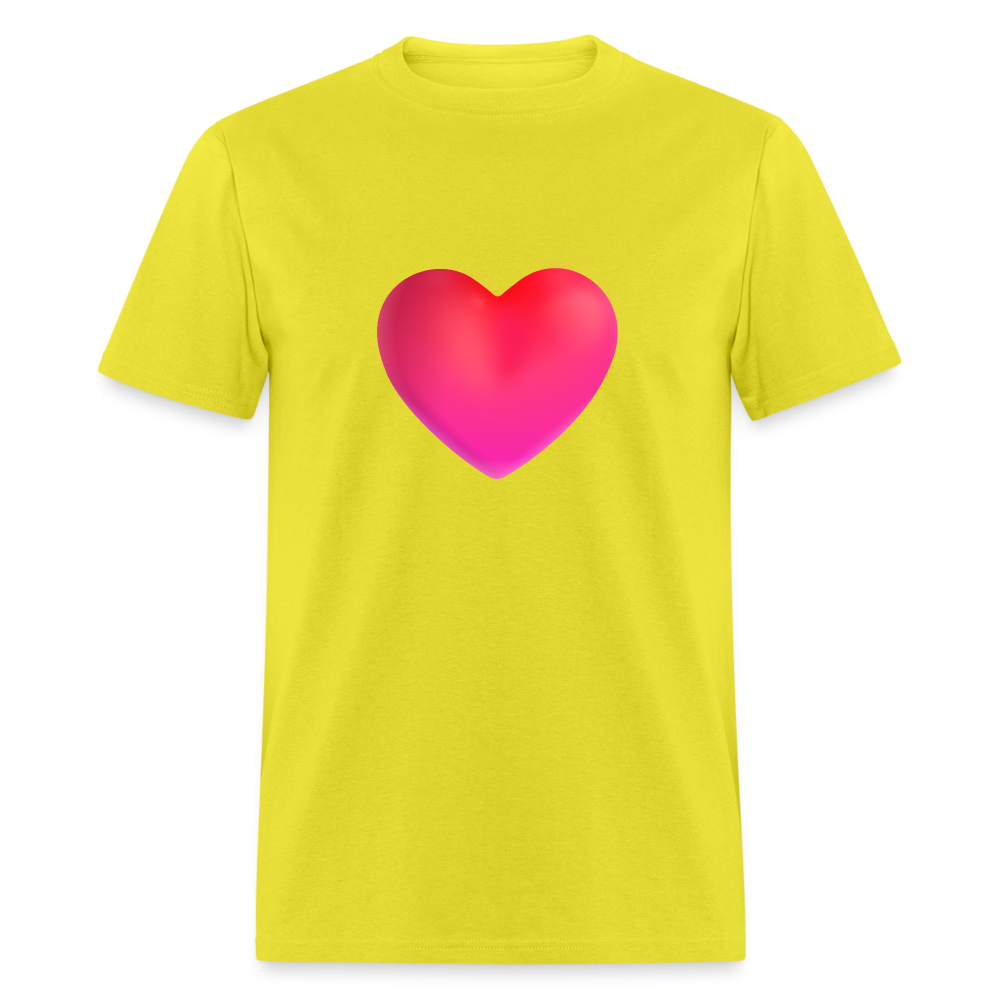 ❤️ Red Heart (Microsoft Fluent) Unisex Classic T-Shirt - yellow