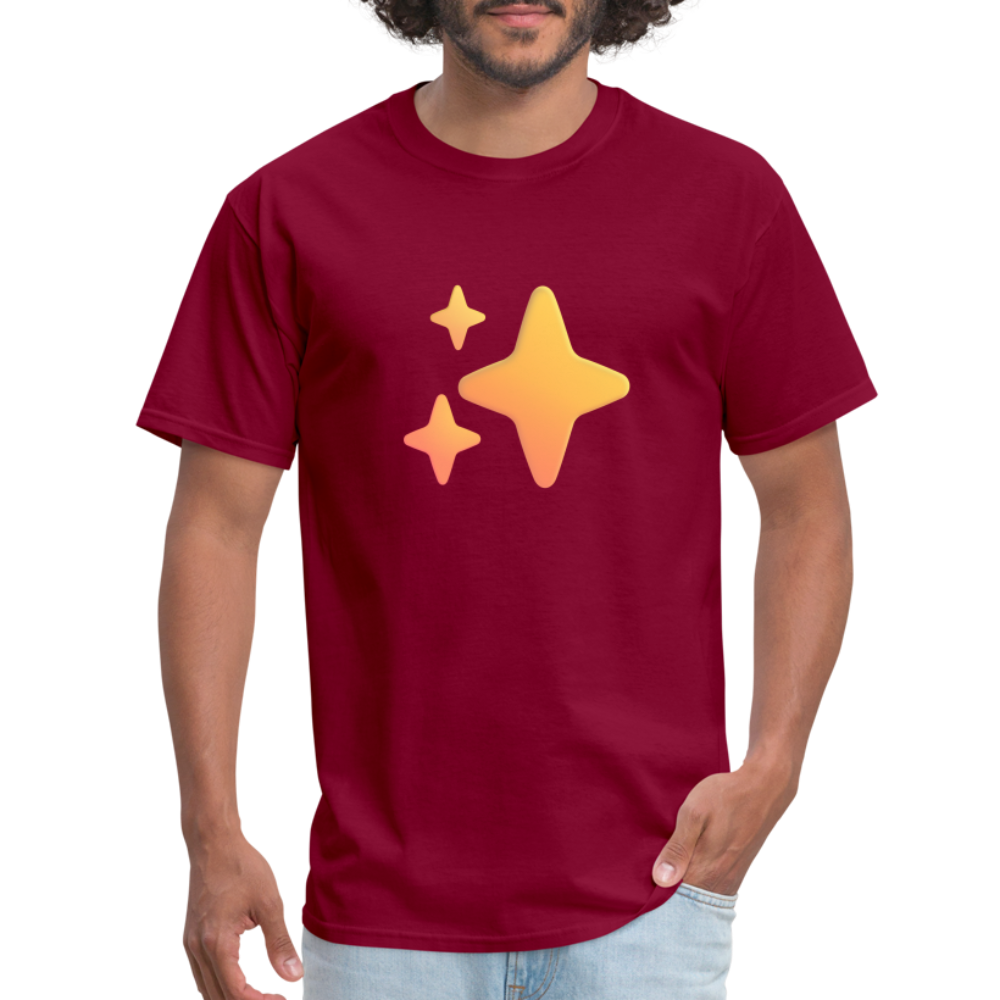 ✨ Sparkles (Microsoft Fluent) Unisex Classic T-Shirt - burgundy