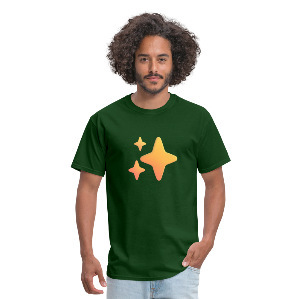 ✨ Sparkles (Microsoft Fluent) Unisex Classic T-Shirt - forest green