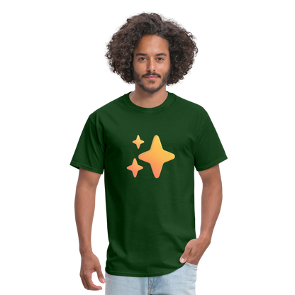 ✨ Sparkles (Microsoft Fluent) Unisex Classic T-Shirt - forest green