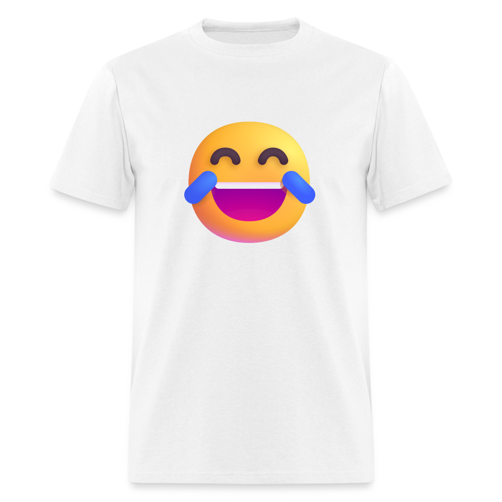 😂 Face with Tears of Joy (Microsoft Fluent) Unisex Classic T-Shirt - white