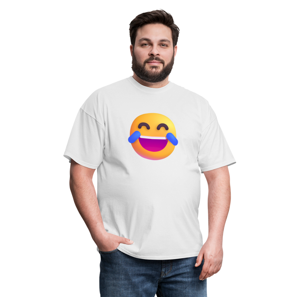 😂 Face with Tears of Joy (Microsoft Fluent) Unisex Classic T-Shirt - white