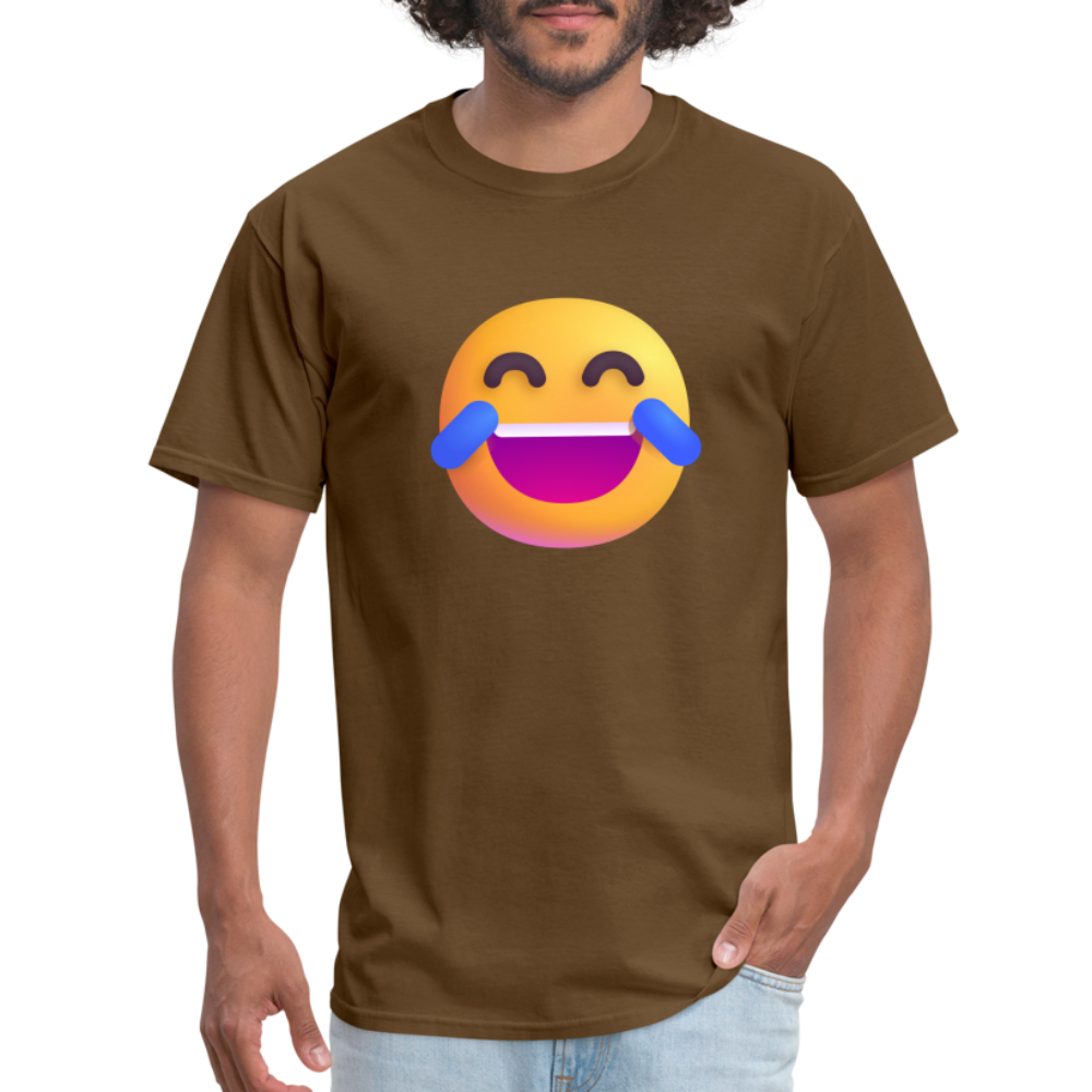 😂 Face with Tears of Joy (Microsoft Fluent) Unisex Classic T-Shirt - brown