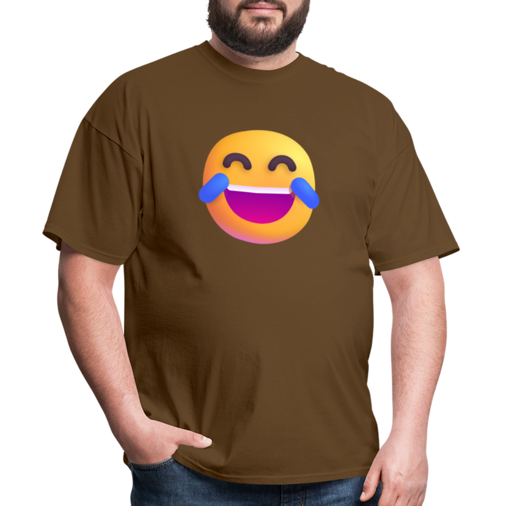 😂 Face with Tears of Joy (Microsoft Fluent) Unisex Classic T-Shirt - brown