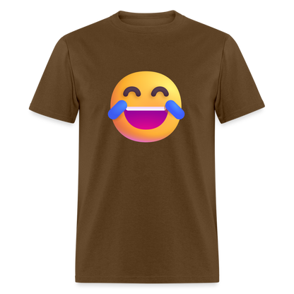 😂 Face with Tears of Joy (Microsoft Fluent) Unisex Classic T-Shirt - brown