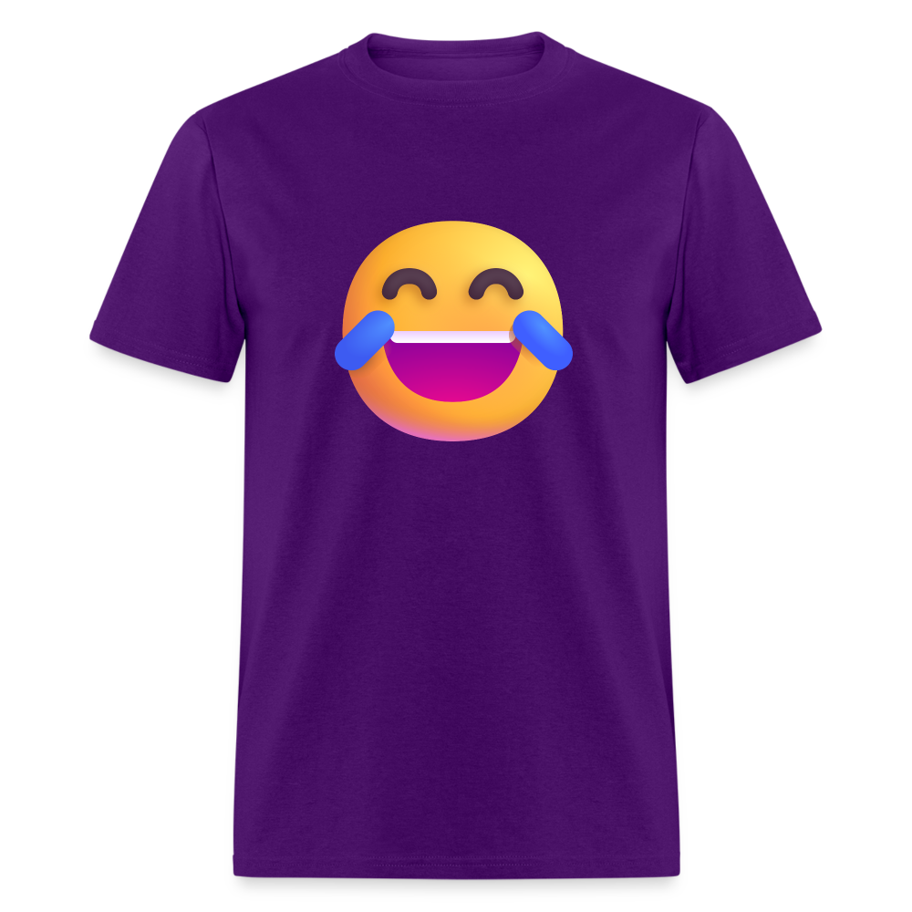 😂 Face with Tears of Joy (Microsoft Fluent) Unisex Classic T-Shirt - purple