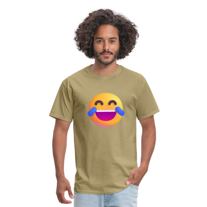 😂 Face with Tears of Joy (Microsoft Fluent) Unisex Classic T-Shirt - khaki