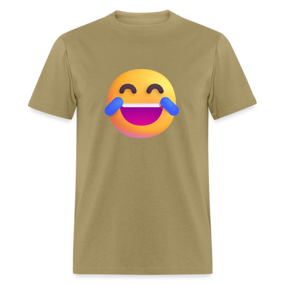 😂 Face with Tears of Joy (Microsoft Fluent) Unisex Classic T-Shirt - khaki