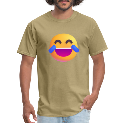 😂 Face with Tears of Joy (Microsoft Fluent) Unisex Classic T-Shirt - khaki