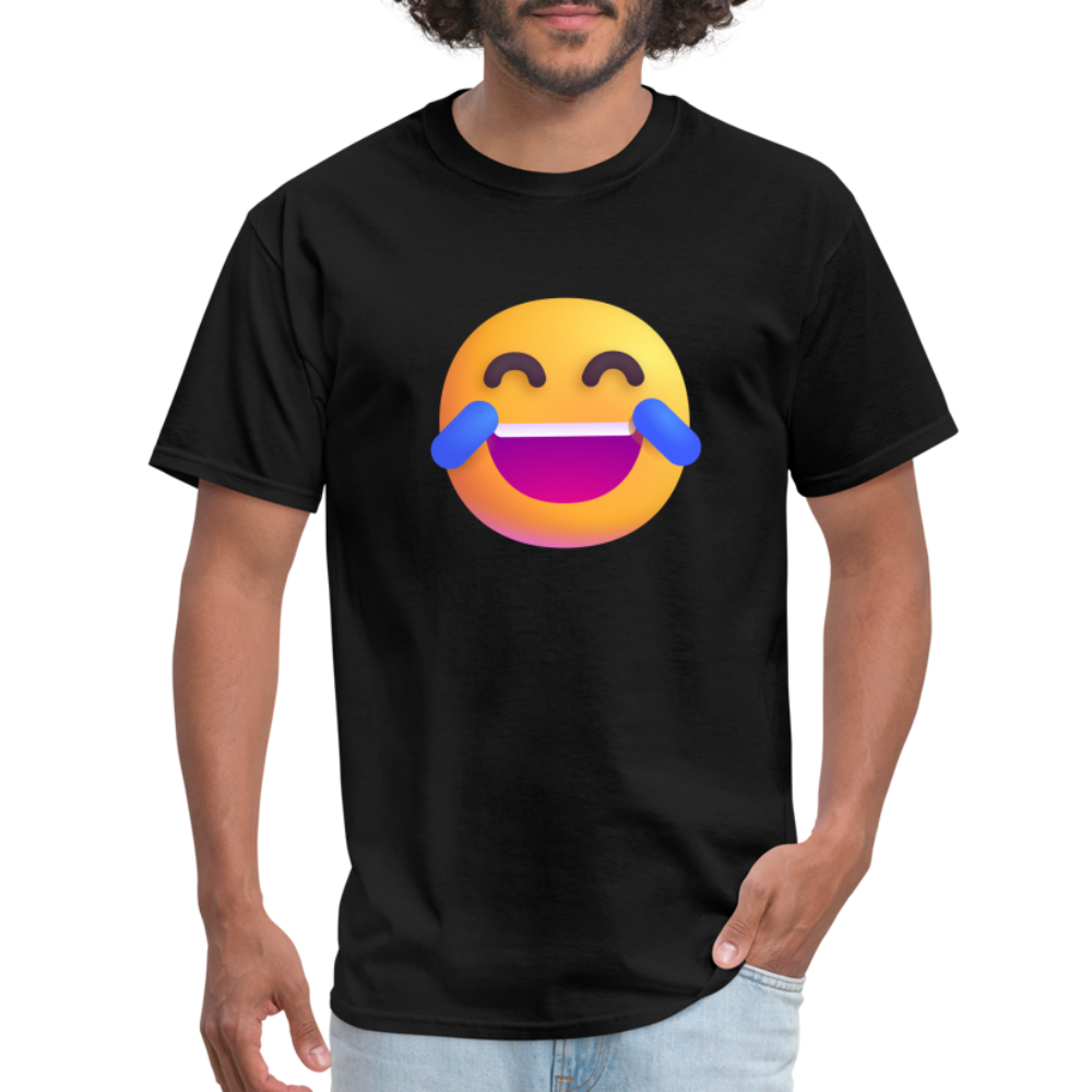 😂 Face with Tears of Joy (Microsoft Fluent) Unisex Classic T-Shirt - black