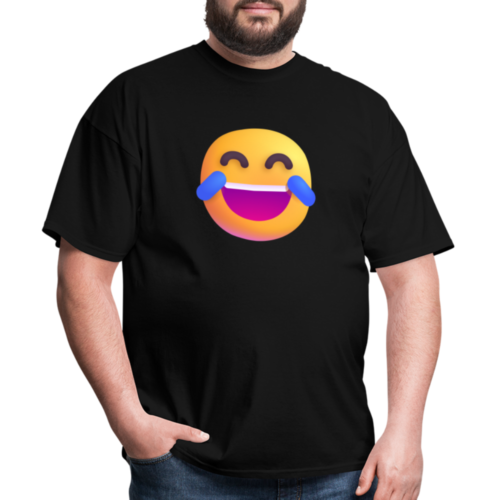 😂 Face with Tears of Joy (Microsoft Fluent) Unisex Classic T-Shirt - black