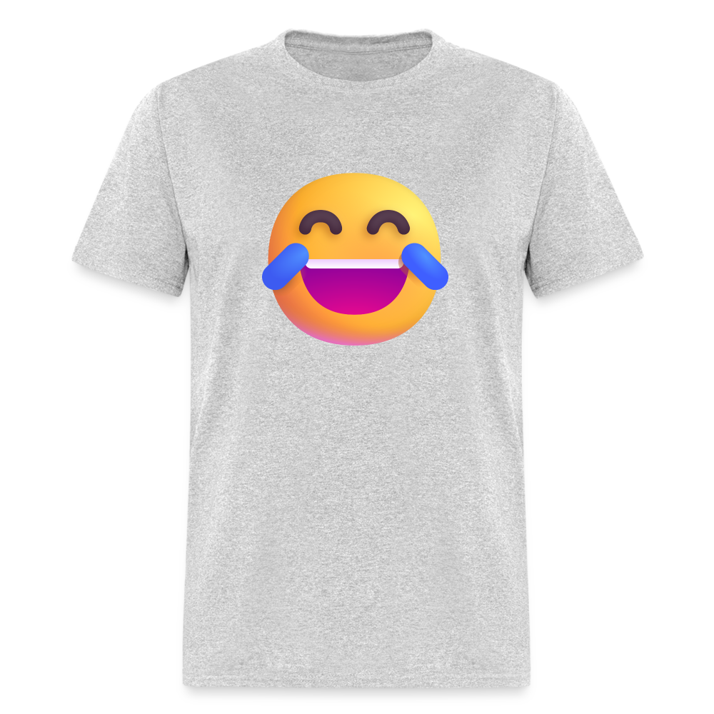 😂 Face with Tears of Joy (Microsoft Fluent) Unisex Classic T-Shirt - heather gray