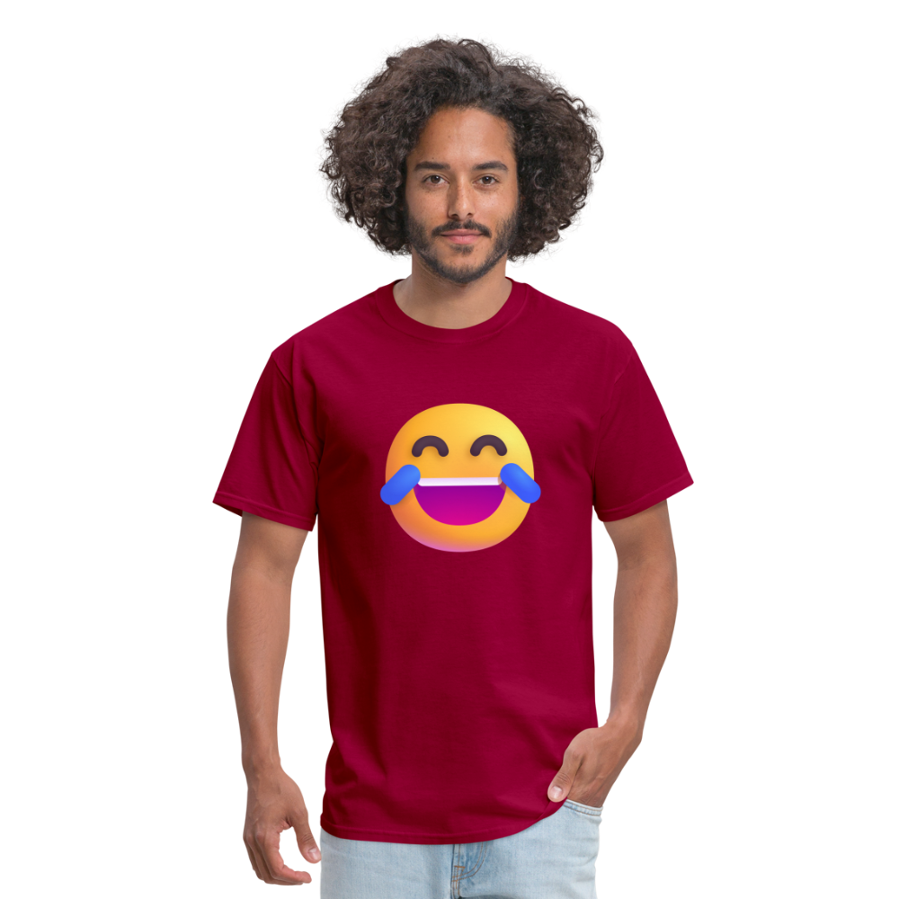 😂 Face with Tears of Joy (Microsoft Fluent) Unisex Classic T-Shirt - dark red