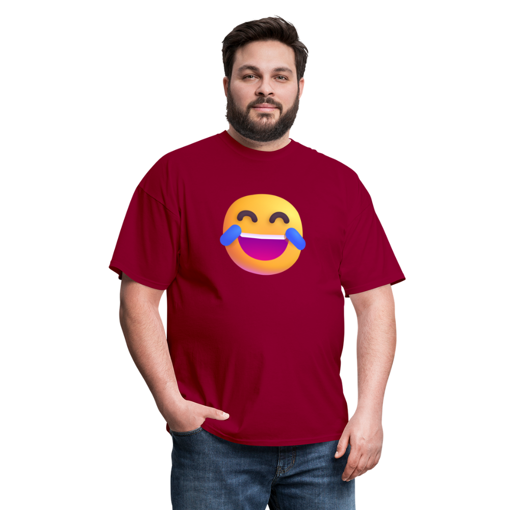 😂 Face with Tears of Joy (Microsoft Fluent) Unisex Classic T-Shirt - dark red