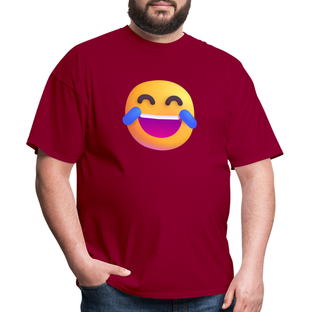 😂 Face with Tears of Joy (Microsoft Fluent) Unisex Classic T-Shirt - dark red