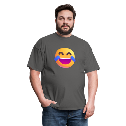 😂 Face with Tears of Joy (Microsoft Fluent) Unisex Classic T-Shirt - charcoal