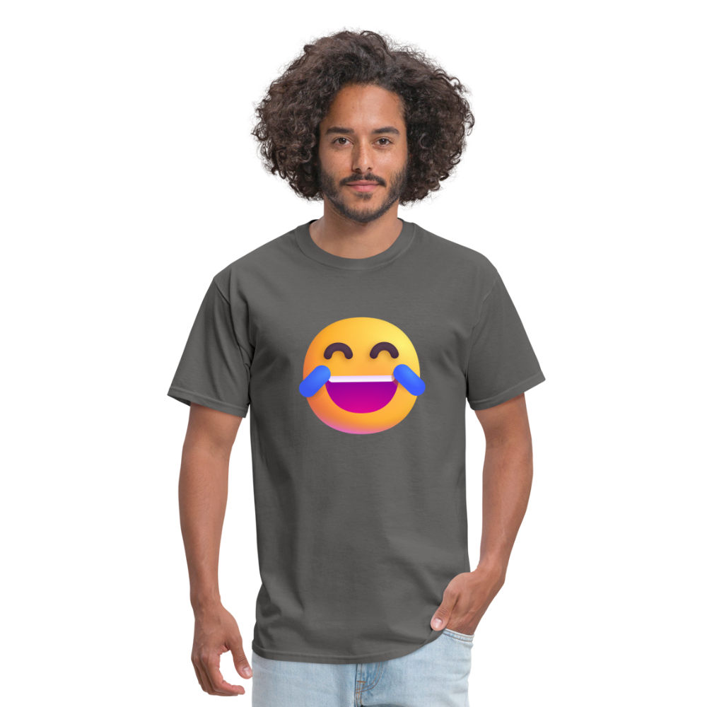 😂 Face with Tears of Joy (Microsoft Fluent) Unisex Classic T-Shirt - charcoal